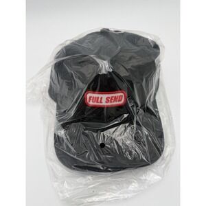NEW FULL SEND Curved Hat Black Patch Snapback Adjustable RHTNBR-62